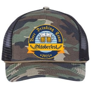 Beer Drinking Team Oktoberfest Retro Rope Trucker Hat Cap