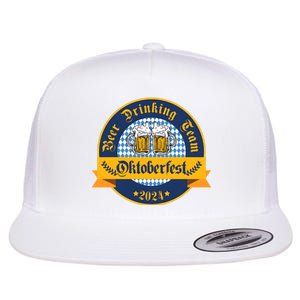 Beer Drinking Team Oktoberfest Flat Bill Trucker Hat