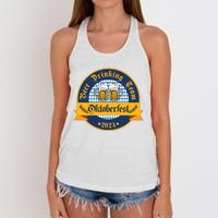 Beer Drinking Team Oktoberfest Women's Knotted Racerback Tank