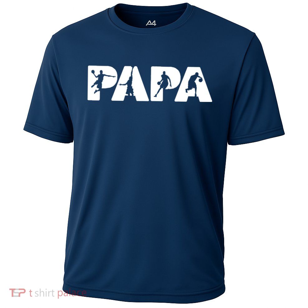 Basketball Dad T, Funny Papa Basketball Father Performance Shirt