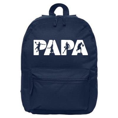 Basketball Dad T, Funny Papa Basketball Father 16 in Basic Backpack