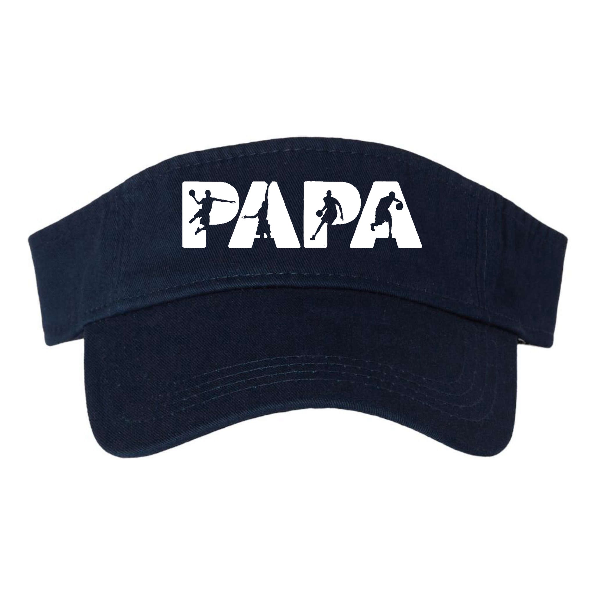 Basketball Dad T, Funny Papa Basketball Father Visor