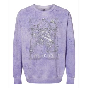 Behold Dog Turtle Elden Merch Colorblast Crewneck Sweatshirt