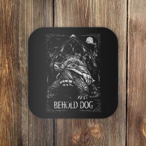 Behold Dog Turtle Elden Merch Coaster