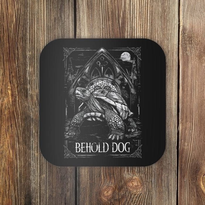 Behold Dog Turtle Elden Merch Coaster