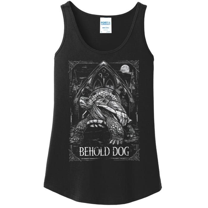 Behold Dog Turtle Elden Merch Ladies Essential Tank