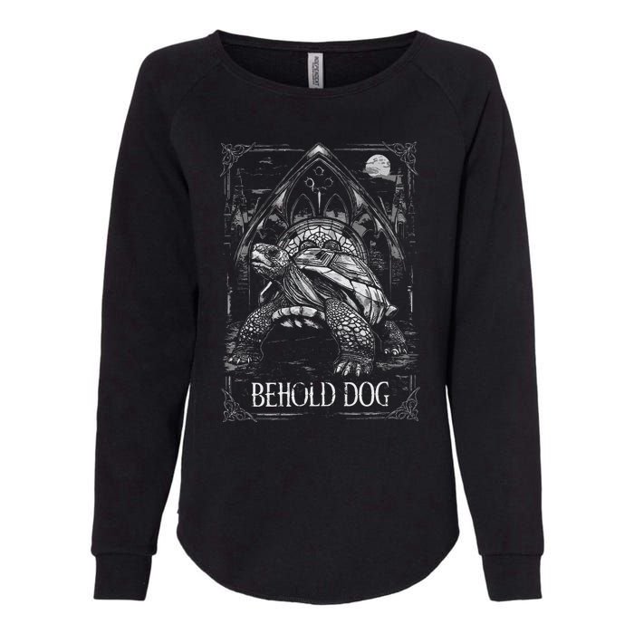 Behold Dog Turtle Elden Merch Womens California Wash Sweatshirt