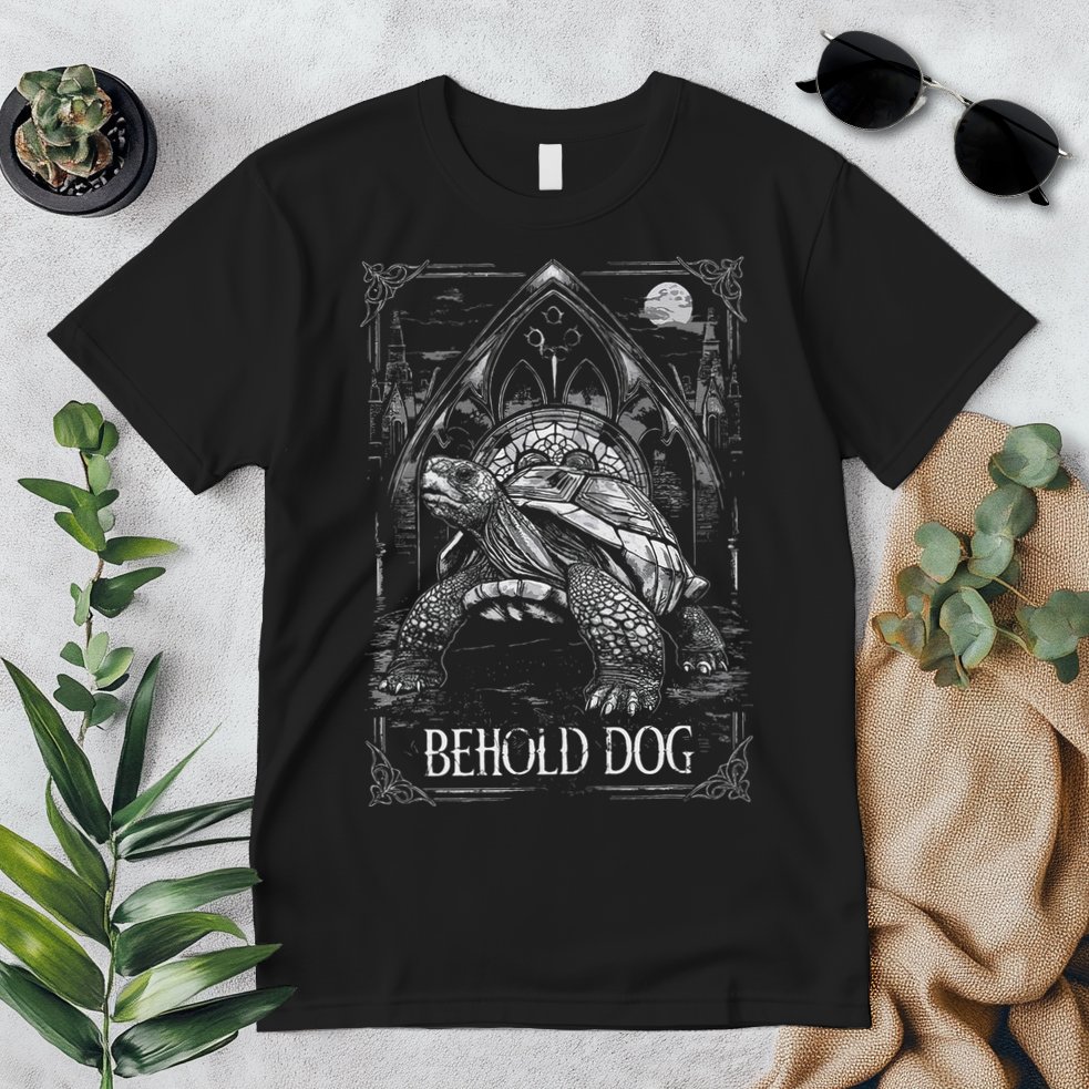 Behold Dog Turtle Elden Merch Premium T-Shirt