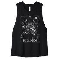 Behold Dog Turtle Elden Merch Women's Racerback Cropped Tank