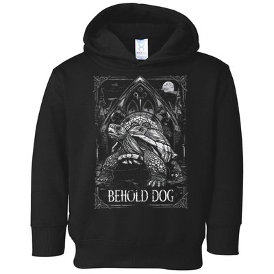 Behold Dog Turtle Elden Merch Toddler Hoodie