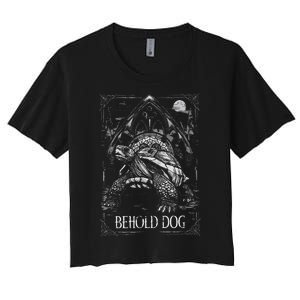 Behold Dog Turtle Elden Merch Women's Crop Top Tee