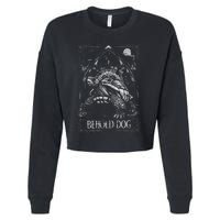 Behold Dog Turtle Elden Merch Cropped Pullover Crew