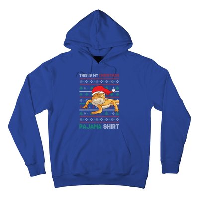 Bearded Dragon This Is My Christmas Pajama Gift Hoodie