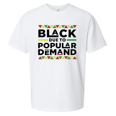 Black Due To Popular Ded African American History Melanin Gift Sueded Cloud Jersey T-Shirt