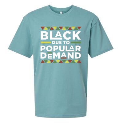 Black Due To Popular Ded African American Pride Melanin Gift Sueded Cloud Jersey T-Shirt