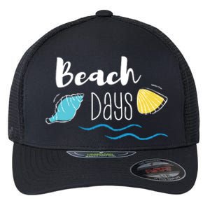 Beach Days Travel Vacation Summer Flexfit Unipanel Trucker Cap