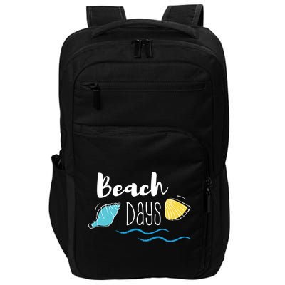 Beach Days Travel Vacation Summer Impact Tech Backpack