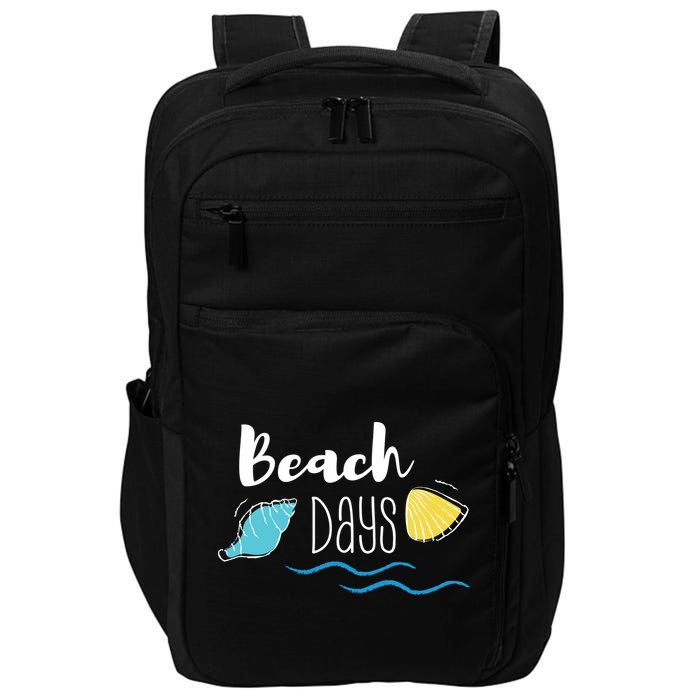 Beach Days Travel Vacation Summer Impact Tech Backpack