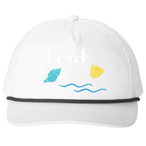 Beach Days Travel Vacation Summer Snapback Five-Panel Rope Hat