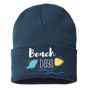 Beach Days Travel Vacation Summer Sustainable Knit Beanie