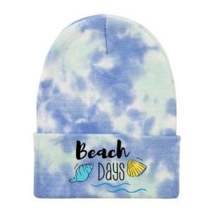 Beach Days Travel Vacation Summer Tie Dye 12in Knit Beanie