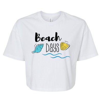 Beach Days Travel Vacation Summer Bella+Canvas Jersey Crop Tee