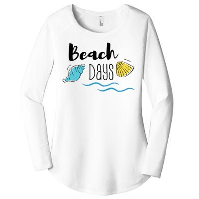 Beach Days Travel Vacation Summer Women's Perfect Tri Tunic Long Sleeve Shirt