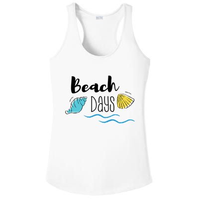 Beach Days Travel Vacation Summer Ladies PosiCharge Competitor Racerback Tank
