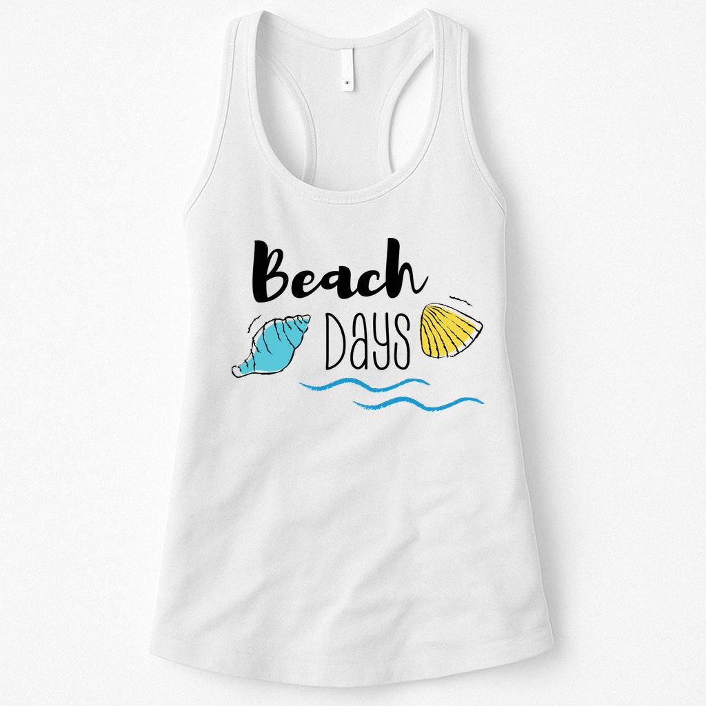 Beach Days Travel Vacation Summer Womens Tank Top