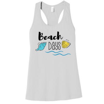 Beach Days Travel Vacation Summer Women's Racerback Tank