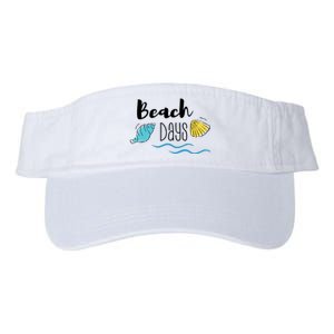 Beach Days Travel Vacation Summer Valucap Bio-Washed Visor