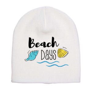 Beach Days Travel Vacation Summer Short Acrylic Beanie