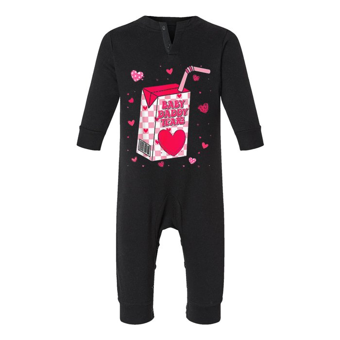 Baby Daddy Tears Valentine Infant Fleece One Piece