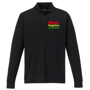 Black Due To Popular Ded History Melanin Equality Gift Performance Long Sleeve Polo