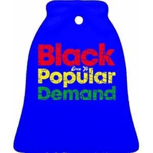 Black Due To Popular Ded History Melanin Equality Gift Ceramic Bell Ornament