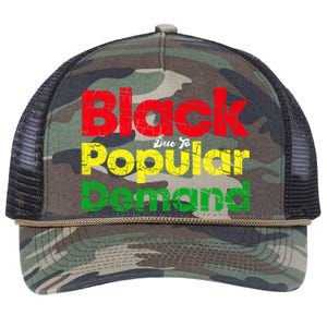 Black Due To Popular Ded History Melanin Equality Gift Retro Rope Trucker Hat Cap