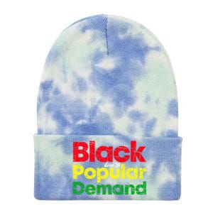 Black Due To Popular Ded History Melanin Equality Gift Tie Dye 12in Knit Beanie