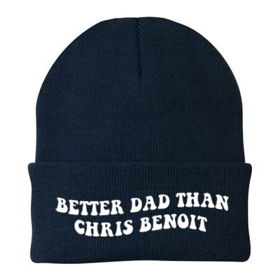 Better Dad Than Chris Benoit Knit Cap Winter Beanie