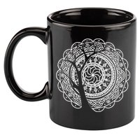 Bohemian Dala Tree Shadow Gift Gypsy Soul Boho Gift 11oz C Handle Ceramic Mug