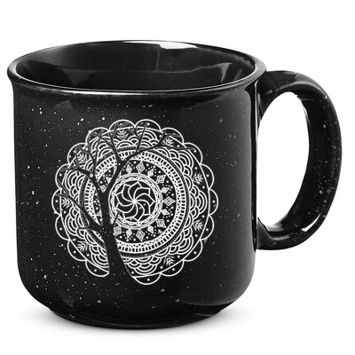 Bohemian Dala Tree Shadow Gift Gypsy Soul Boho Gift 15oz Campfire Ceramic Mug