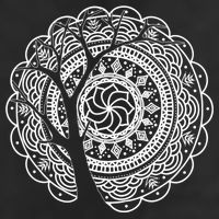 Bohemian Dala Tree Shadow Gift Gypsy Soul Boho Gift 25L Jumbo Tote
