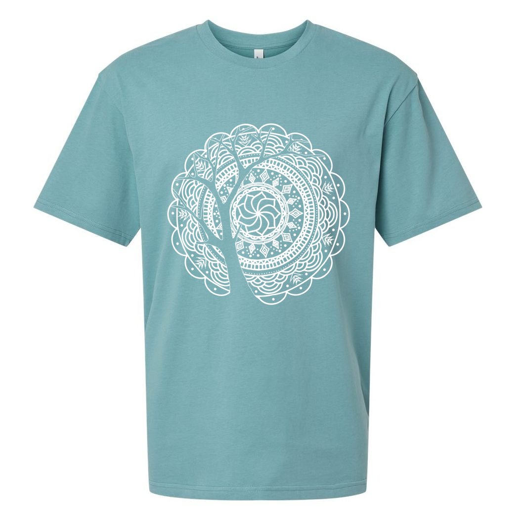 Bohemian Dala Tree Shadow Gift Gypsy Soul Boho Gift Sueded Cloud Jersey T-Shirt