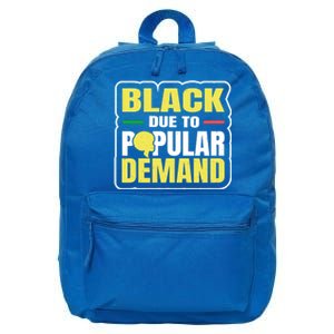 Black Due To Popular Ded History Melanin Equality Gift 16 in Basic Backpack