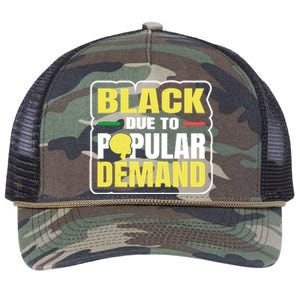 Black Due To Popular Ded History Melanin Equality Gift Retro Rope Trucker Hat Cap