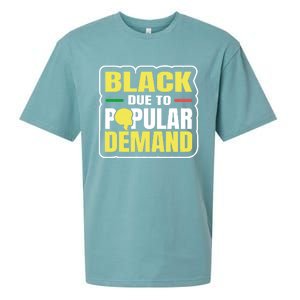 Black Due To Popular Ded History Melanin Equality Gift Sueded Cloud Jersey T-Shirt