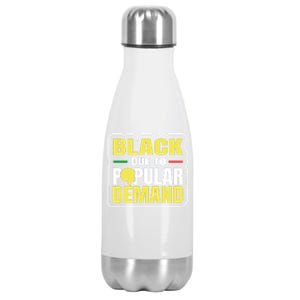 Black Due To Popular Ded History Melanin Equality Gift Stainless Steel Insulated Water Bottle