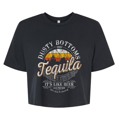 Bottom Dusty Three Amigos Fitted Mexico Tequila Lover Bella+Canvas Jersey Crop Tee