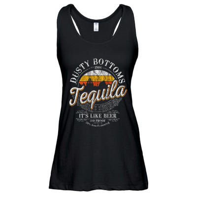 Bottom Dusty Three Amigos Fitted Mexico Tequila Lover Ladies Essential Flowy Tank