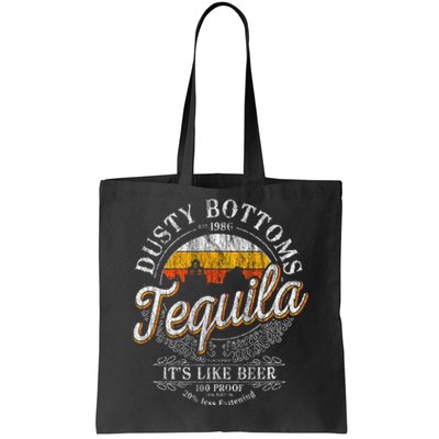 Bottom Dusty Three Amigos Fitted Mexico Tequila Lover Tote Bag