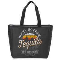 Bottom Dusty Three Amigos Fitted Mexico Tequila Lover Zip Tote Bag